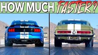 We Drag Race A New and Classic Ford Shelby Mustang GT500 To See What 50 Years Of Progress Makes [upl. by Hildick426]