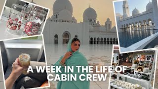 A Week In The Life Of Cabin Crew  Visiting the Grand Mosque in Abu Dhabi  Megan Rose [upl. by Arannahs]