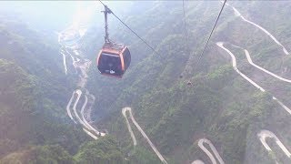 Tianmen Mountain Cableway in Zhangjiajie China 天門山 [upl. by Aroon]