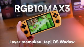 REVIEW Powkiddy RGB10 MAX3  Cukup Murah Bisa main PSP dan Layar Besar [upl. by Turro]