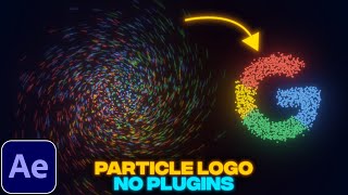 Particle Logo Animation Without Plugins  After Effects Tutorial  No Plugins [upl. by Tannenbaum]