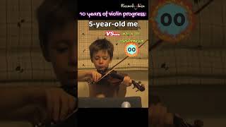 10 YEARS of VIOLIN PROGRESS shorts violinist [upl. by Yenial705]