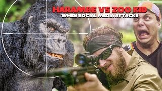 Harambe vs Zoo Kid When Social Media Attacks parody [upl. by Per]