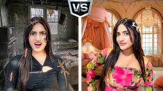 Rs 500 Hotel Vs Rs 50000 Hotel  CHEAP VS EXPENSIVE Challenge  SAMREEN ALI [upl. by Fritze]