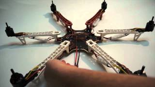 DJI F550 ARM EXTENSION HEAVY LIFT CONVERSION BUILD How To by Aerial Media Pros [upl. by Issej]