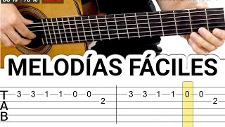 Melodías y canciones para guitarra fáciles tocar guitarra fácil acústica guitarraviva [upl. by Roice]