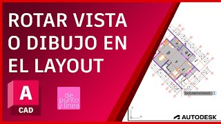 Como ROTAR VISTA dentro de un Viewport en AutoCAD  Girar plano dentro de una lámina del Layout [upl. by Madea]