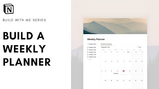 How to Build Weekly Planner in Notion   free template [upl. by Rahab]