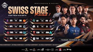 LIVE 🔴 MLBB M6 World Championship  Swiss Stage Day 1 [upl. by Eigram]