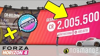 FORZA HORIZON 4  SOLO UNLIMITED MONEY GLITCH  WHEELSPINS  DEUTSCH  noamande [upl. by Aynor]