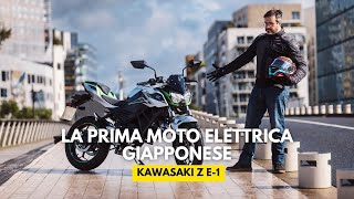 KAWASAKI Z e1 il nostro TEST della prima moto elettrica giapponese [upl. by Belcher994]