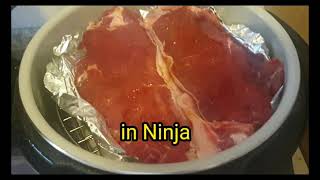 Beef steak in Ninja Foodi 7 in 1 [upl. by Arraeic]