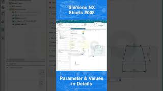 Siemens NX Shorts 008  Sketch Details  Parameters amp Values in the Details [upl. by Rowland]