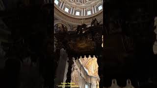 Come Appare oggi la Cattedra e il Baldacchino di San Pietro dopo il Restauro [upl. by Ev]