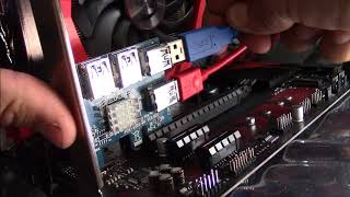 Ubit 41 PCIE adapter splitter install more gpus [upl. by Kafka]