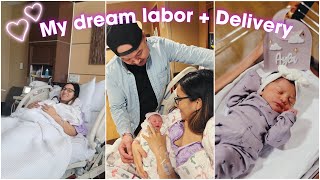 BIRTH VLOG  My dream labor and delivery  39 weeks [upl. by Leda]