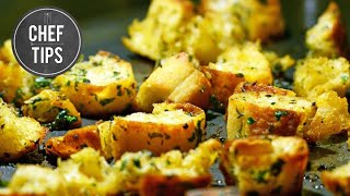 Croutons  Homemade Croutons Recipe [upl. by Leeland]