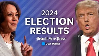 Live Michigan election results 2024 election updates of Harris vs Trump presidential race [upl. by Ives]