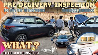 How to Do PreDelivery Inspection PDI of Cars 🚗  Full Process of PDI A To Z – Explained 🔍 [upl. by Annahavas]