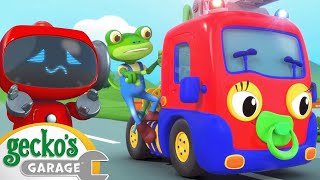 Baby Fire Truck  Gecko 3D  Learning Videos for Kids [upl. by Nahpets]