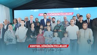 Sosyal Konut ve Kentsel Dönüşüm Projeleri Anahtar Teslim Töreni [upl. by O'Brien]