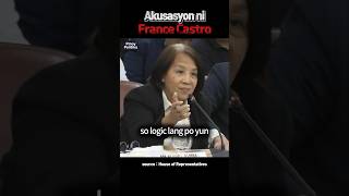 AKUSASYON NI FRANCE CASTRO QuadCom Duterte [upl. by Comfort]