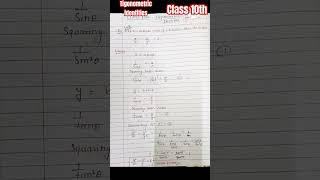 maths Class 10th Trigonometric Identitiescbseboard2024 [upl. by Christoper]