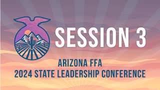 LIVE The third session of the 2024 FFA State Leadership Conference [upl. by Hameean]