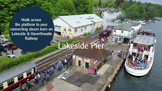 Yellow Cruise Bowness ↔ Lakeside on Lake Windermere  Windermere Lake Cruises [upl. by Heimlich65]