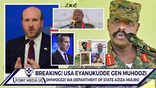 BREAKING US EMBASSY EYANUKUDDE GEN MUHOOZI KU BULUMBAGANYI KU US AMBASSADOR NOKUMUGOBA MU UGANDA [upl. by Annatsirhc]