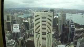 Sydney city from revolving restaurant Sydney towerSony Cyber shot [upl. by Einna68]