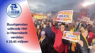 Postcodeloterij winnaars in Heemskerk verdelen € 589 MILJOEN [upl. by Lazes]