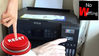 How to Factory Reset Epson ET 2850 Printer to FIX FAULTS  Beginners guide [upl. by Neeliak]