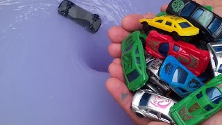 Experimento Redemoinho de Água Vs Carros Vídeo Relaxante  Brinquedos ASMR [upl. by Llehcram329]