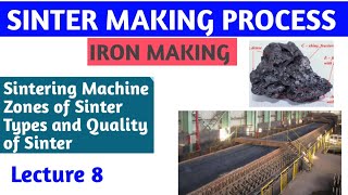 Sinter Making Process ironmaking metallurgy [upl. by Katy]