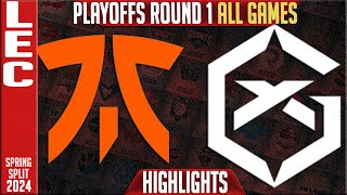 FNC vs GX Highlights ALL GAMES  LEC Spring Playoffs 2024 Upper R1  Fnatic vs GiantX [upl. by Codie]