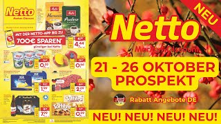 NETTO MARKEN DİSCOUNT Prospekt Werbung  Prospekt Gültig von 21102024  Rabatt Angebote DE [upl. by Aimil]