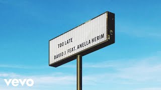 David J  Too Late feat Anella Herim Official Audio ft Anella Herim [upl. by Eseila]