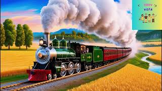 The Train Song  Train song for kids Nursery Rhymes for kids KIDDYVISTA [upl. by Sianna741]