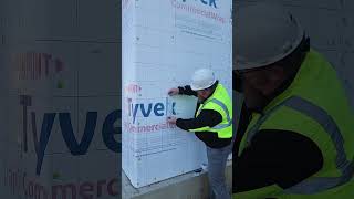 Tyvek Tip for Seam Tape 👷 tyvek construction buildingenvelope buildingsolutions [upl. by Ytok]