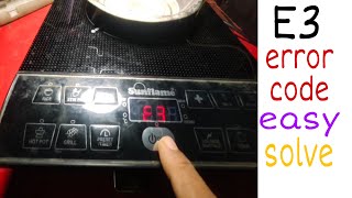 E3 code induction cooker easy step by step repair [upl. by Akemehs]