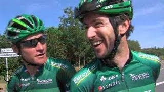 Cyclisme  Europcar à lentraînement [upl. by Leaj]