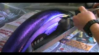 how to airbrush metal flake [upl. by Aeduj]