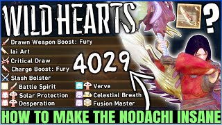 The Best Nodachi Build  Weapon amp Armor Skills Guide  INSANE Damage  Kemono amp Human  Wild Hearts [upl. by Harry]