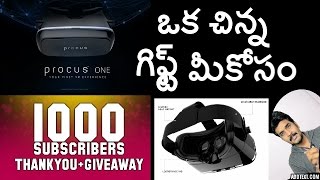 win a procus one VR headset 1000 subscribers giveaway [upl. by Nedrah]