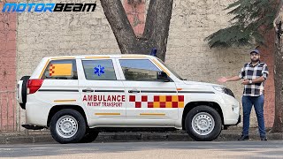 Mahindra Bolero Neo Ambulance Review  MotorBeam [upl. by Ennaylime]