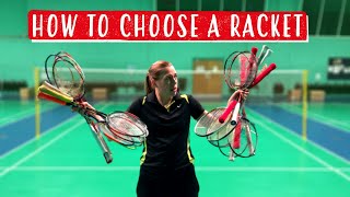 How To Choose The BEST BADMINTON RACKET For You [upl. by Yeneffit]