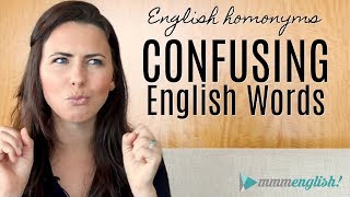 Confusing English Words  HOMONYMS  Fix Common Vocabulary Mistakes amp Errors [upl. by Atirabrab476]