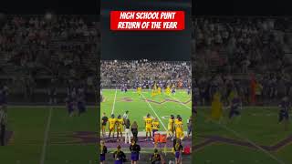 High School Punt Return of the Year Unbelievable Play 🏈🔥 [upl. by Orelle]