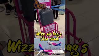 Wizz air hand bag size check carry on bag and priority 10kg bag size [upl. by Cralg8]